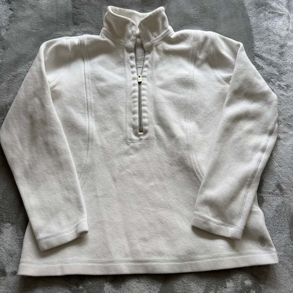 Tommy Bahama Cream Quarter Zip Pullover